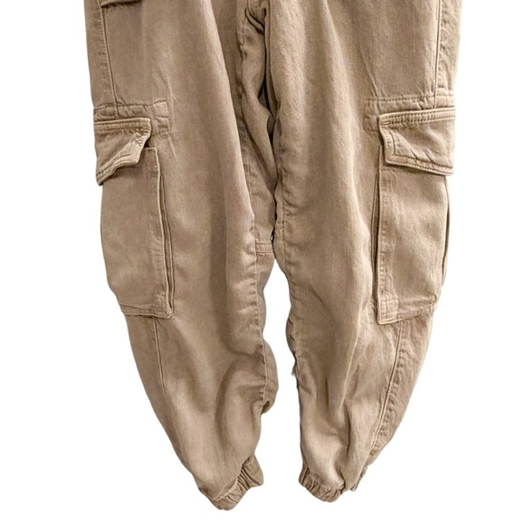 ALLSAINTS Frieda Denim Trouser Tan Size 4 USA - Picture 6 of 10